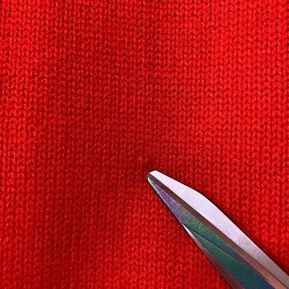 Vintage Red Chunky Cable Knit Distressed Grandpa Sweater Size Large - Picture 13 of 13